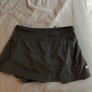 Black Lululemon Skirt with Embroidery